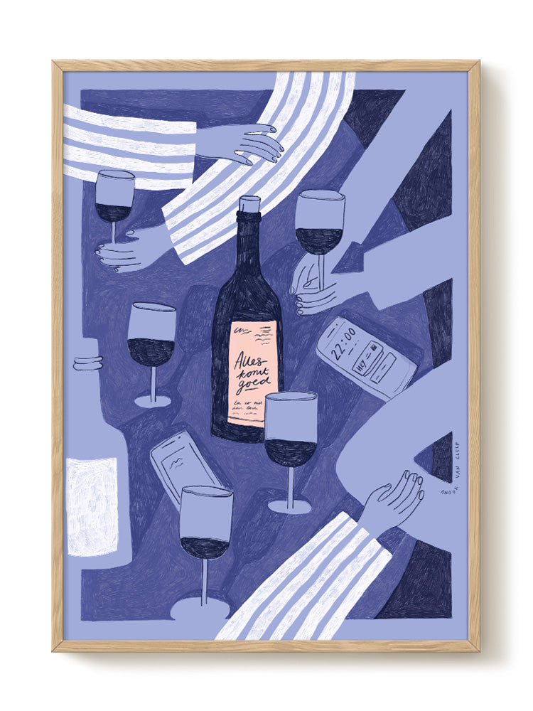 abstract portrait portrait Poster