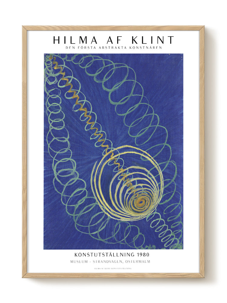Hilma af Klint - Blue abstract – modern wall art print, Falcozi Studio