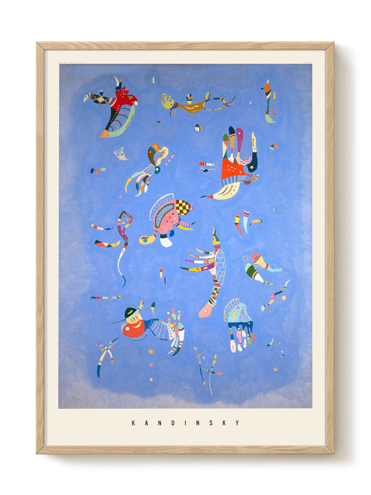 Kandinsky - Bleu de ciel – modern wall art print, Falcozi Studio