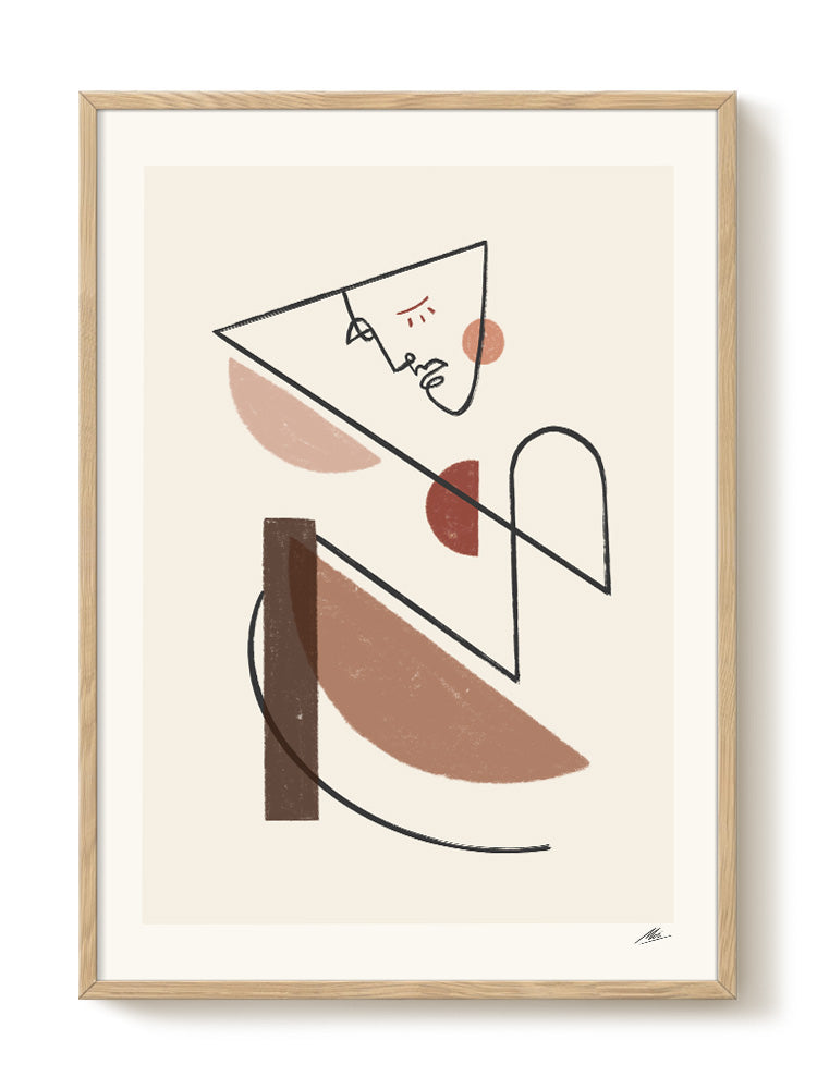 abstract portrait portrait Poster