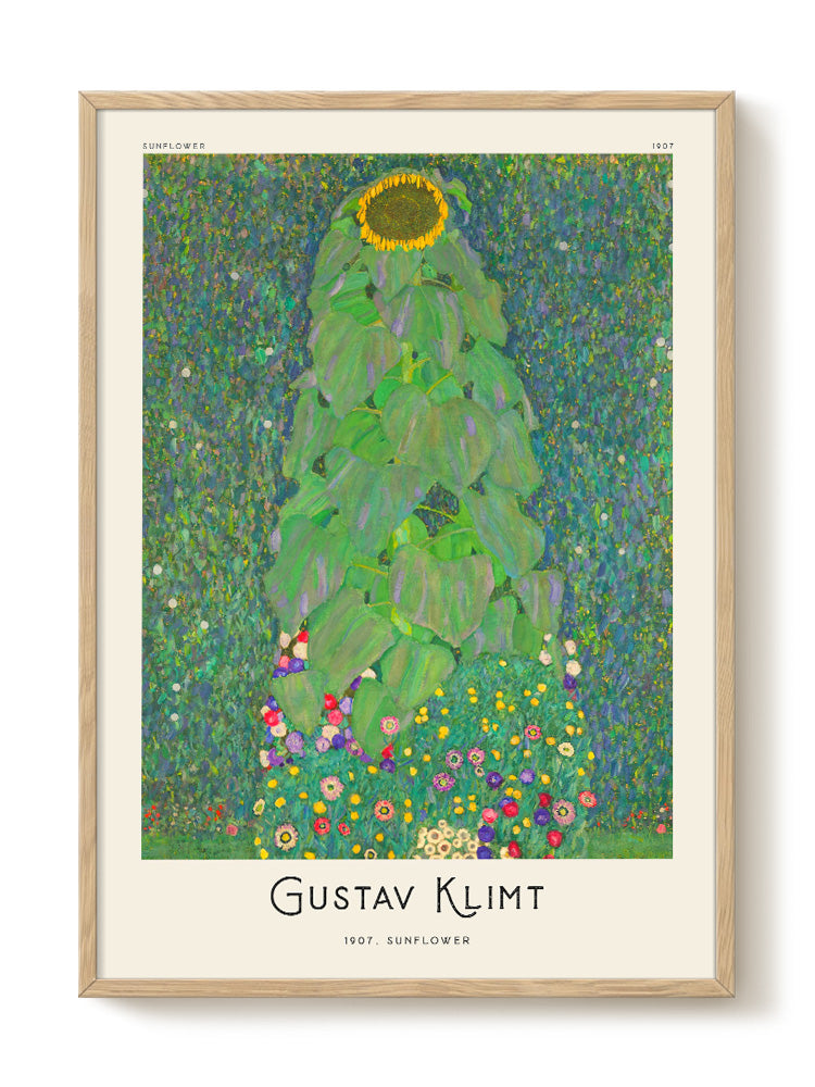 Gustav Klimt - Sunflower – modern wall art print, Falcozi Studio