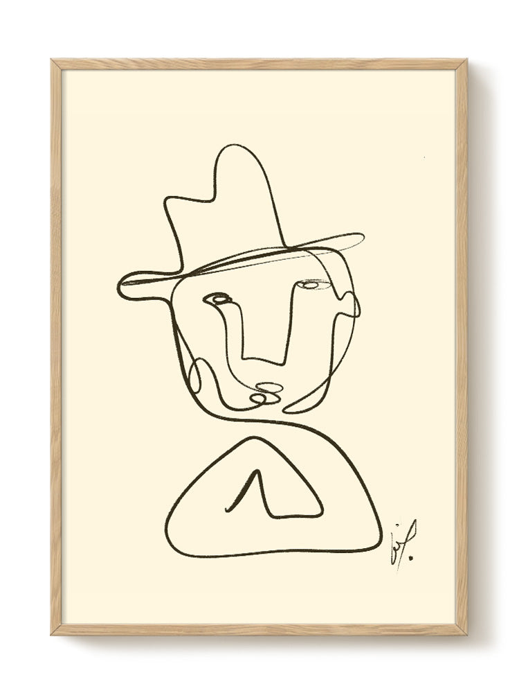 abstract portrait portrait Poster