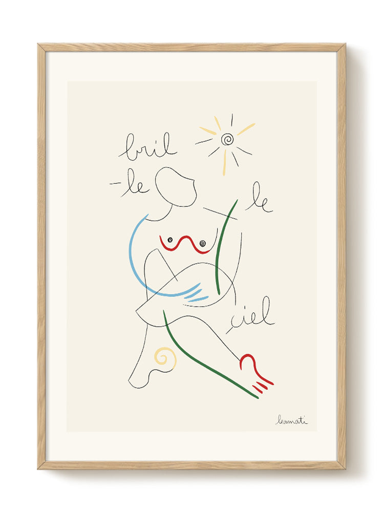 abstract portrait portrait Poster