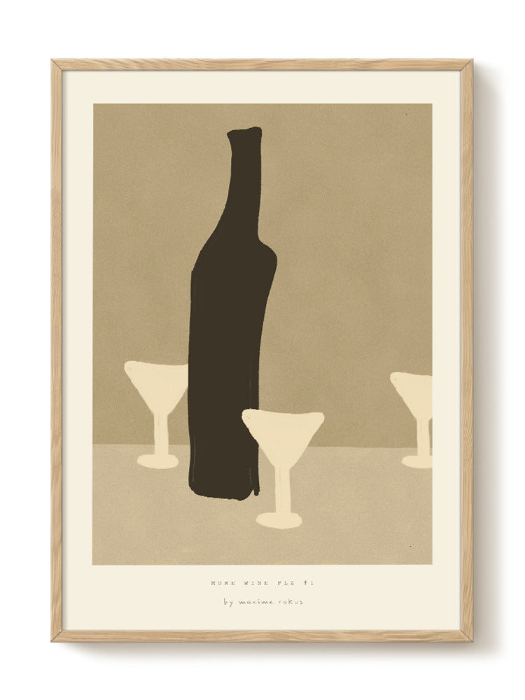 minimalist food portrait Poster