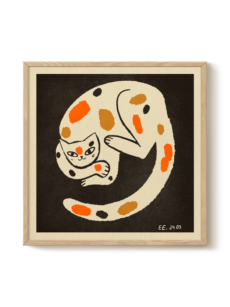 Abstract Birds Print – modern animal wall art, unique design