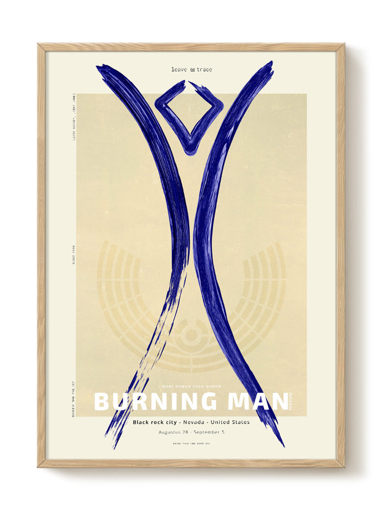 Burning Man Festival – modern wall art print, Falcozi Studio