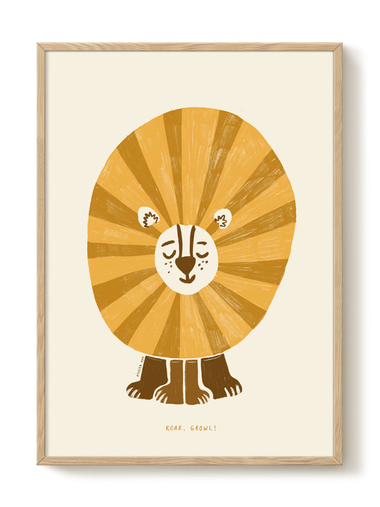 abstract animal portrait Poster