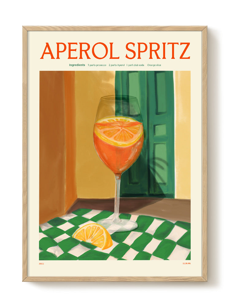 Elin PK - Aperol Spritz – modern wall art print, Falcozi Studio