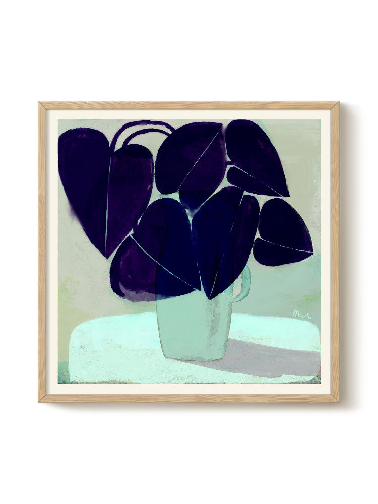 Marco - Inky Leaves – modern wall art print, Falcozi Studio