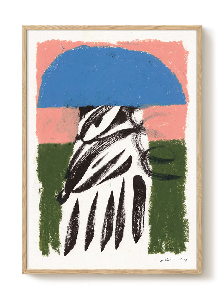 abstract portrait portrait pastel Poster