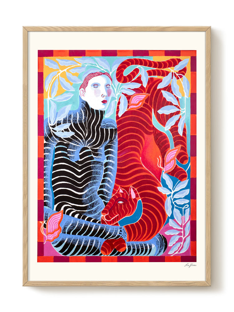 abstract portrait portrait Poster