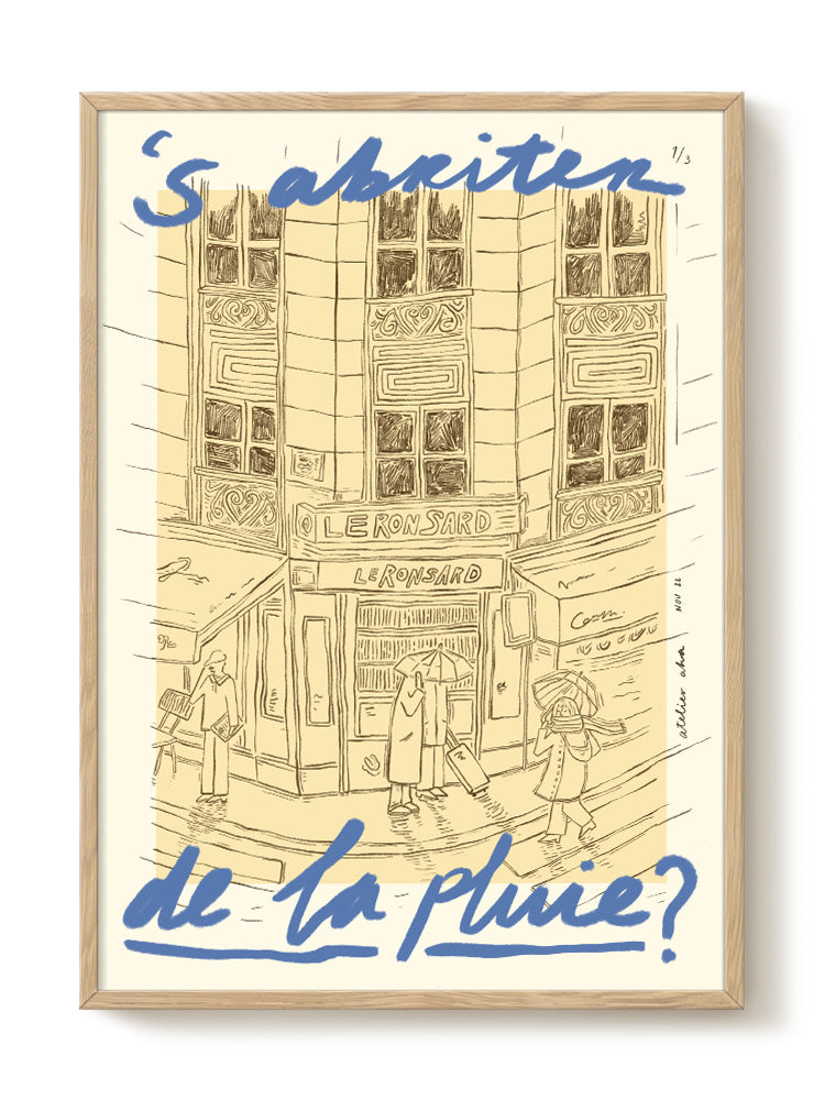 Anouk - Le Parapluie – modern wall art print, Falcozi Studio