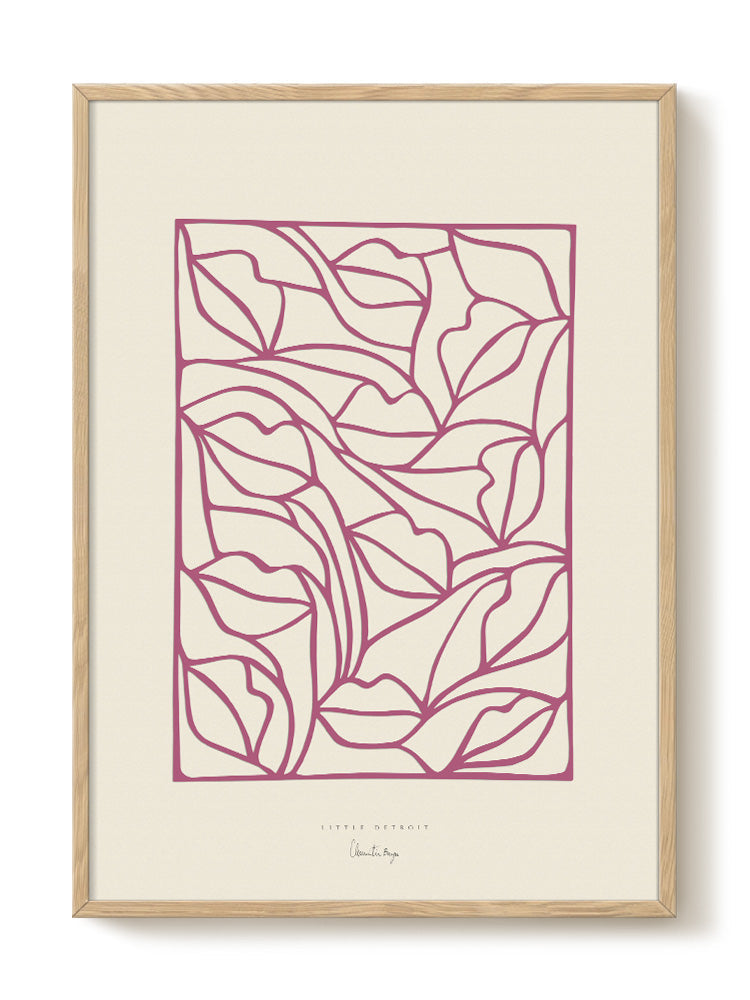 abstract portrait portrait Poster