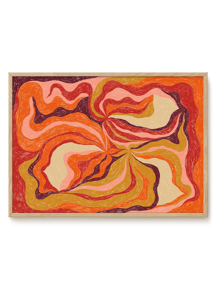 abstract landscape horizontal Poster