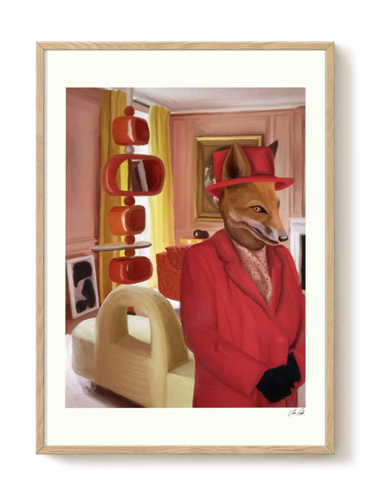 abstract animal portrait Poster