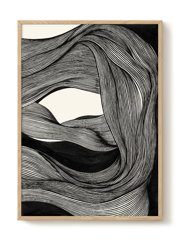 abstract portrait portrait black Poster