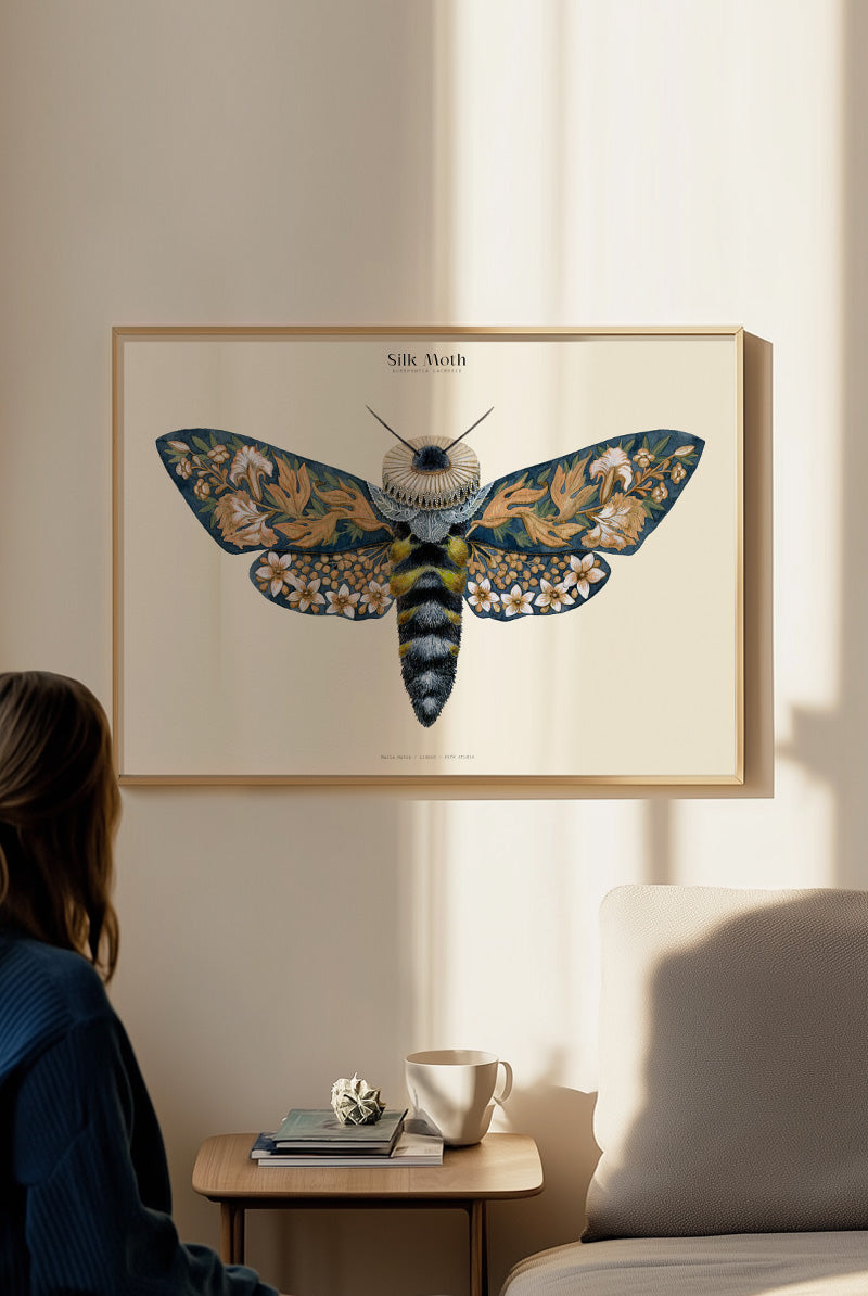 Matos - W. Morris inspired - Silk Moths No.13