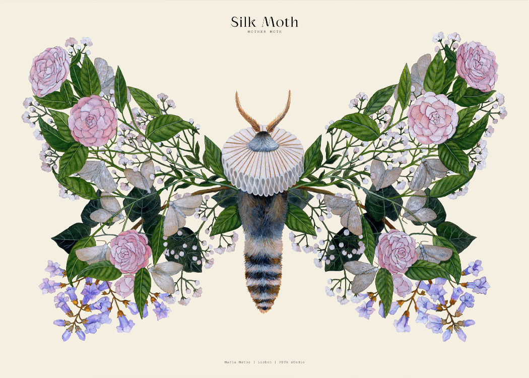 Matos - W. Morris inspired - Silk Moths No.12