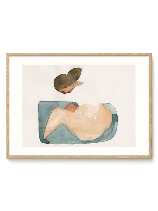 Jörgen Hansson - Bathing woman – modern wall art print, Falcozi Studio