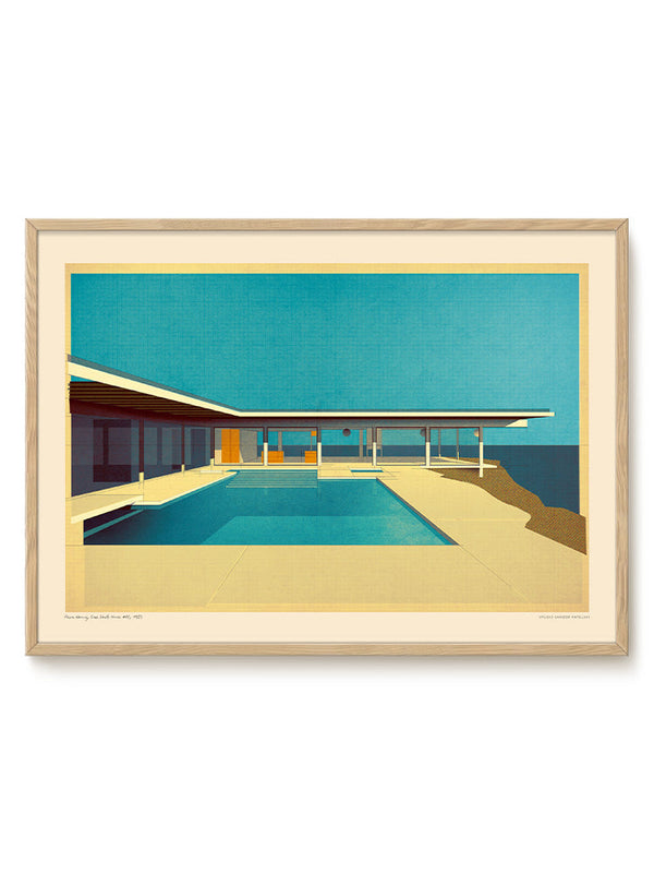 Sander Patelski - Pierre Koenig, Stahl Case Study House 1959 – modern wall art print, Falcozi Studio