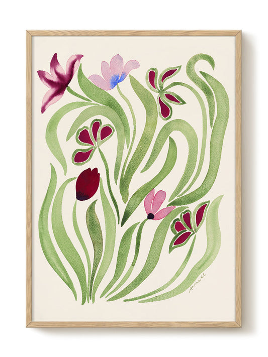 La Poire - New Tulips – modern wall art print, Falcozi Studio