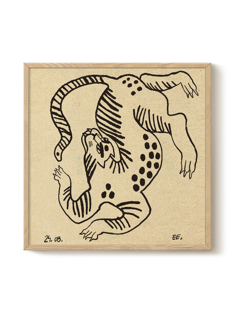 Abstract Birds Print – modern animal wall art, unique design