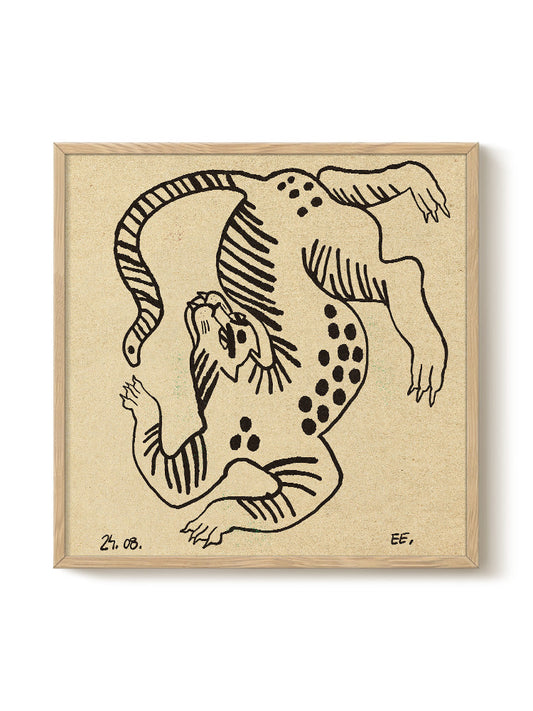 Abstract Birds Print – modern animal wall art, unique design