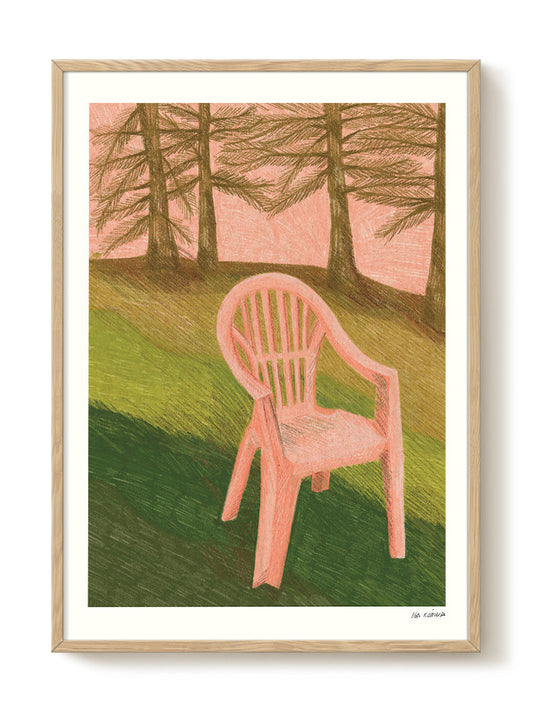 Iga Kosicka - Autumn Chair – modern wall art print, Falcozi Studio