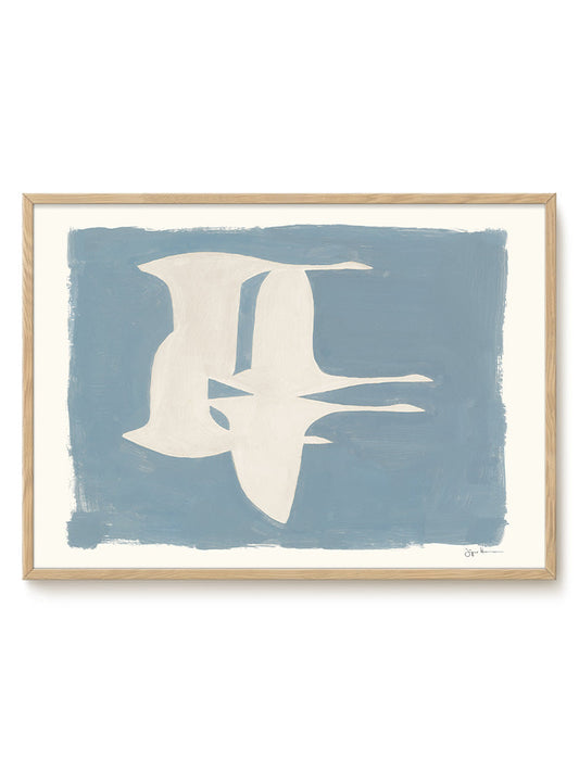 Abstract Birds Print – modern animal wall art, unique design