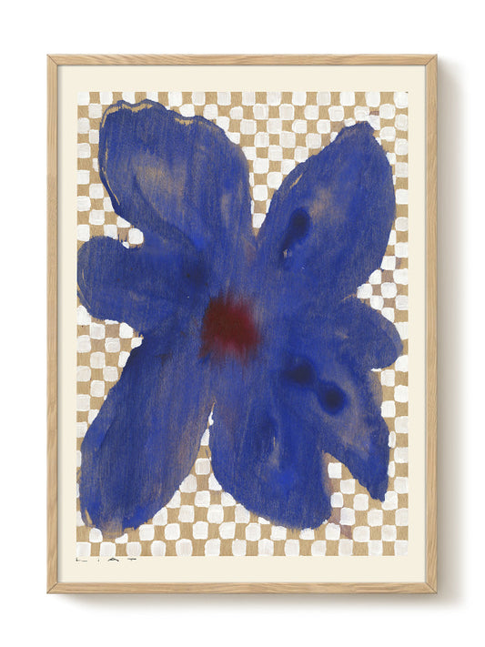Liat Greenberg - Flowers and Checks II – modern wall art print, Falcozi Studio