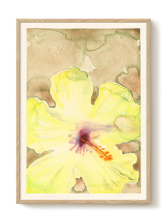 Liat Greenberg - Yellow Flower – modern wall art print, Falcozi Studio