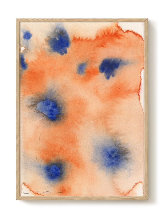 Liat Greenberg - Orange Flowers – modern wall art print, Falcozi Studio