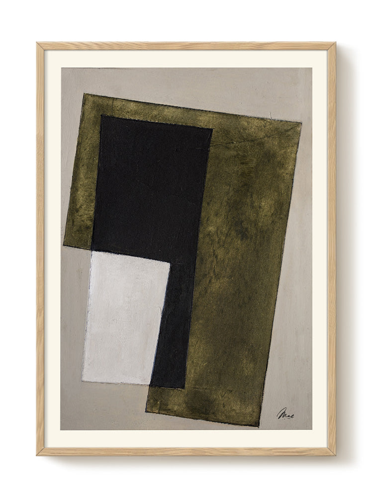 Mae studio - Green Soundscape II – modern wall art print, Falcozi Studio