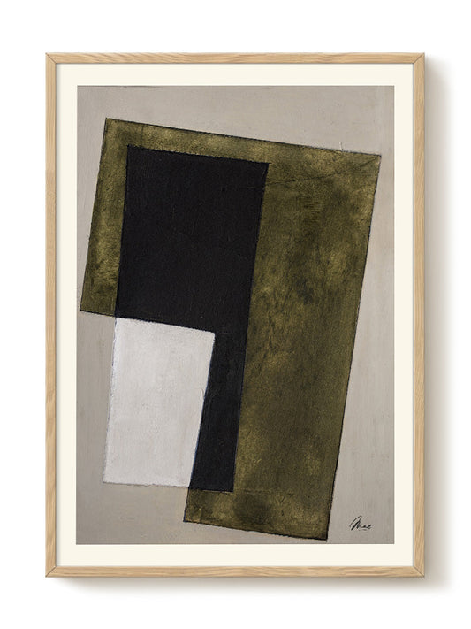 Mae studio - Green Soundscape II – modern wall art print, Falcozi Studio