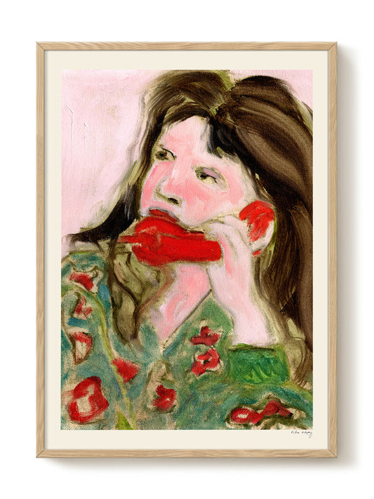 Maria Murphy - Red Telephone – modern wall art print, Falcozi Studio