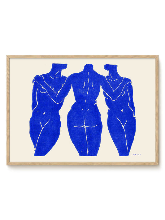 Maliv  - 3 Graces – modern wall art print, Falcozi Studio