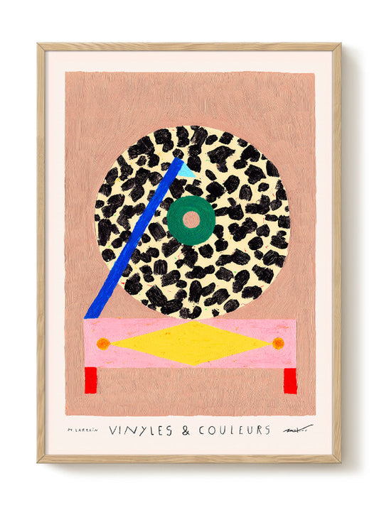 Matías Larraín - Vinyles & Couleurs I – modern wall art print, Falcozi Studio