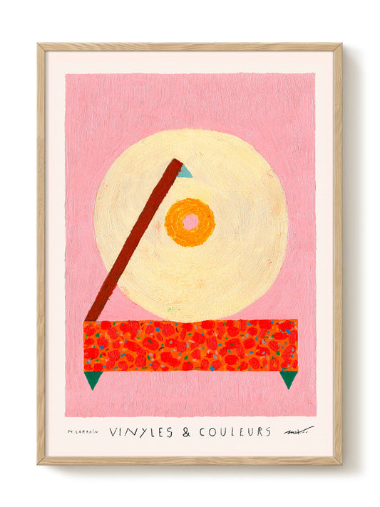 Matías Larraín - Vinyles & Couleurs IV – modern wall art print, Falcozi Studio