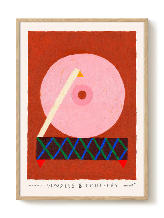 Matías Larraín - Vinyles & Couleurs V – modern wall art print, Falcozi Studio