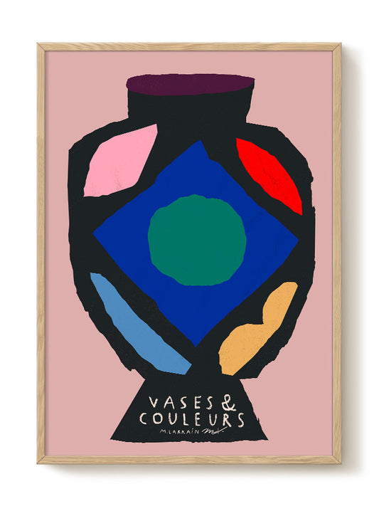 Matías Larraín - Vases & Couleurs – modern wall art print, Falcozi Studio