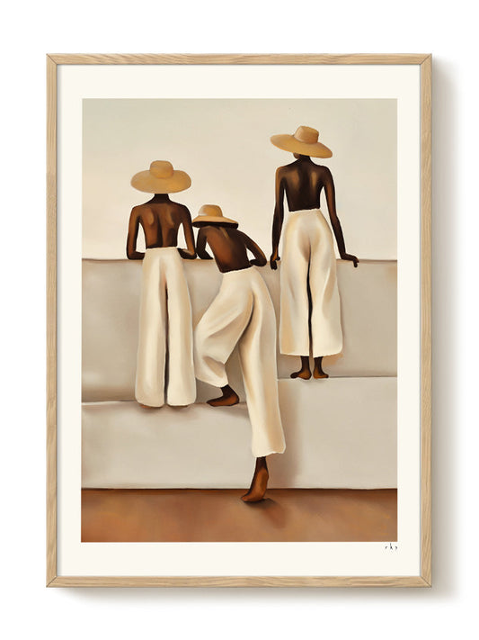 Maxime - Spying Summer – modern wall art print, Falcozi Studio