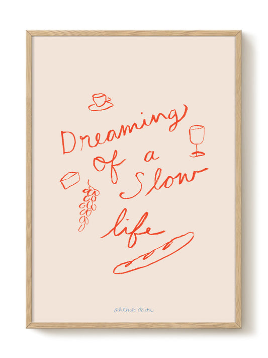 Phthalo Ruth - Slow Life – modern wall art print, Falcozi Studio