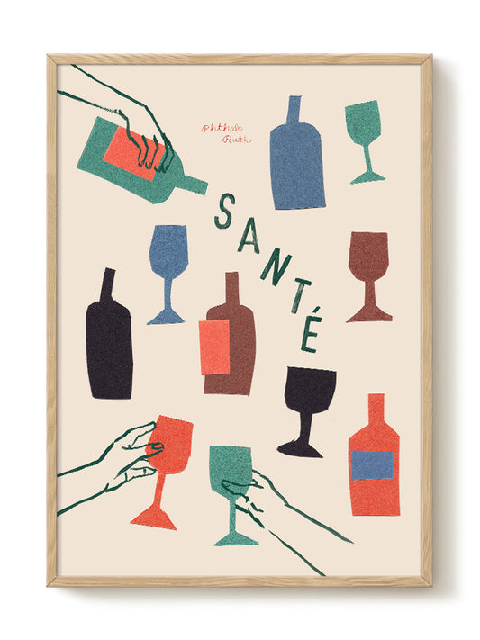 Phthalo Ruth - Santé – modern wall art print, Falcozi Studio