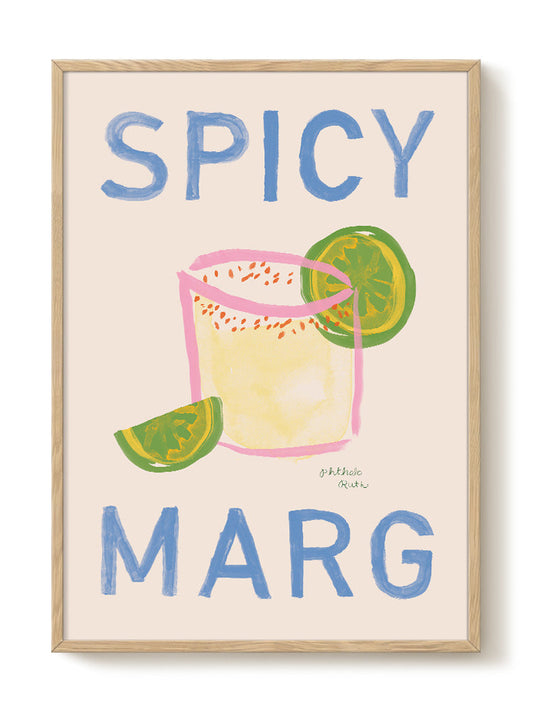 Phthalo Ruth - Spicy Marg – modern wall art print, Falcozi Studio