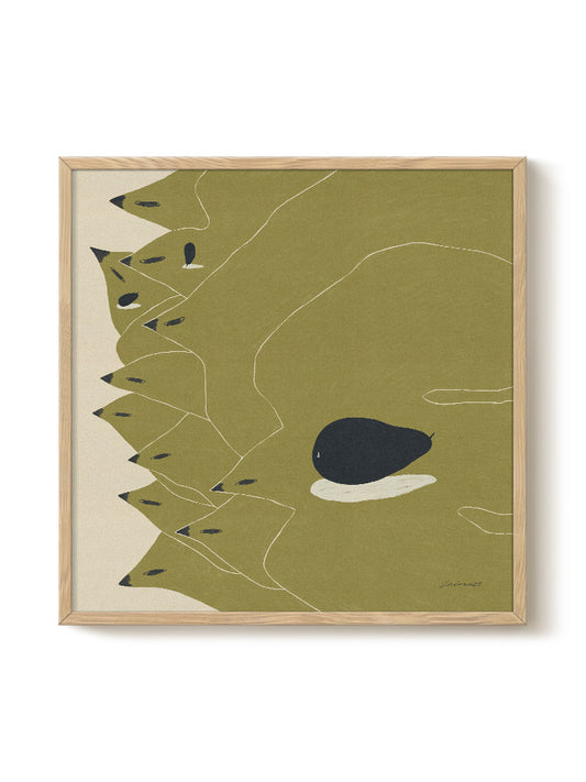 Abstract Birds Print – modern animal wall art, unique design