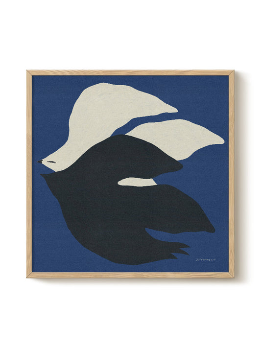 Abstract Birds Print – modern animal wall art, unique design