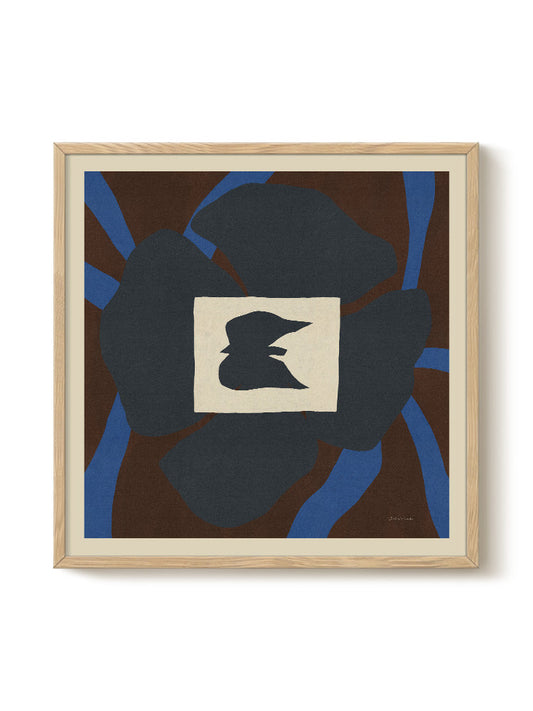 Abstract Birds Print – modern animal wall art, unique design