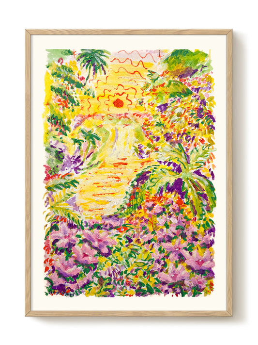 Robert Möllard - Waterfall – modern wall art print, Falcozi Studio