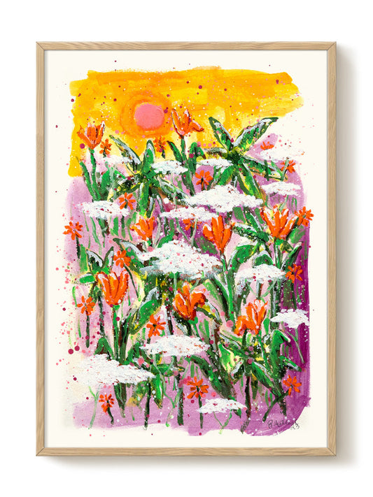 Robert Möllard - Garden in Greece – modern wall art print, Falcozi Studio