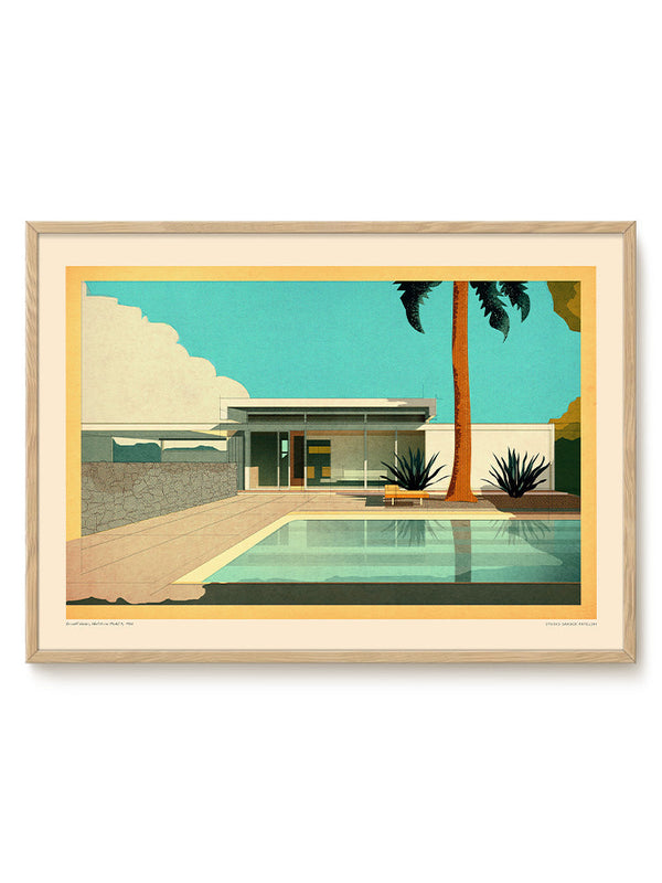 Sander Patelski - Donald Wexler Steel House – modern wall art print, Falcozi Studio